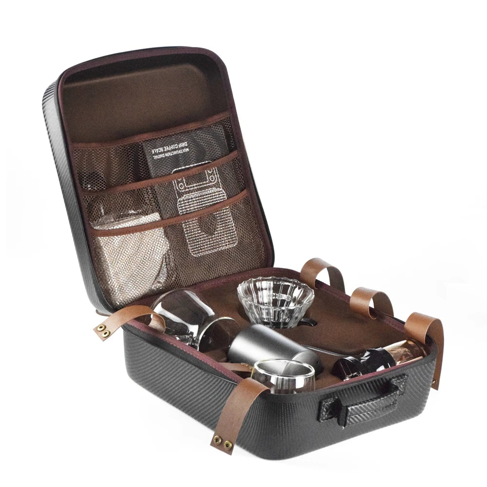 Luxury Coffee Gift Box Set Grinder Hand Pot Glass Drip Filter Household Coffee Coffee Gift Coffeeware