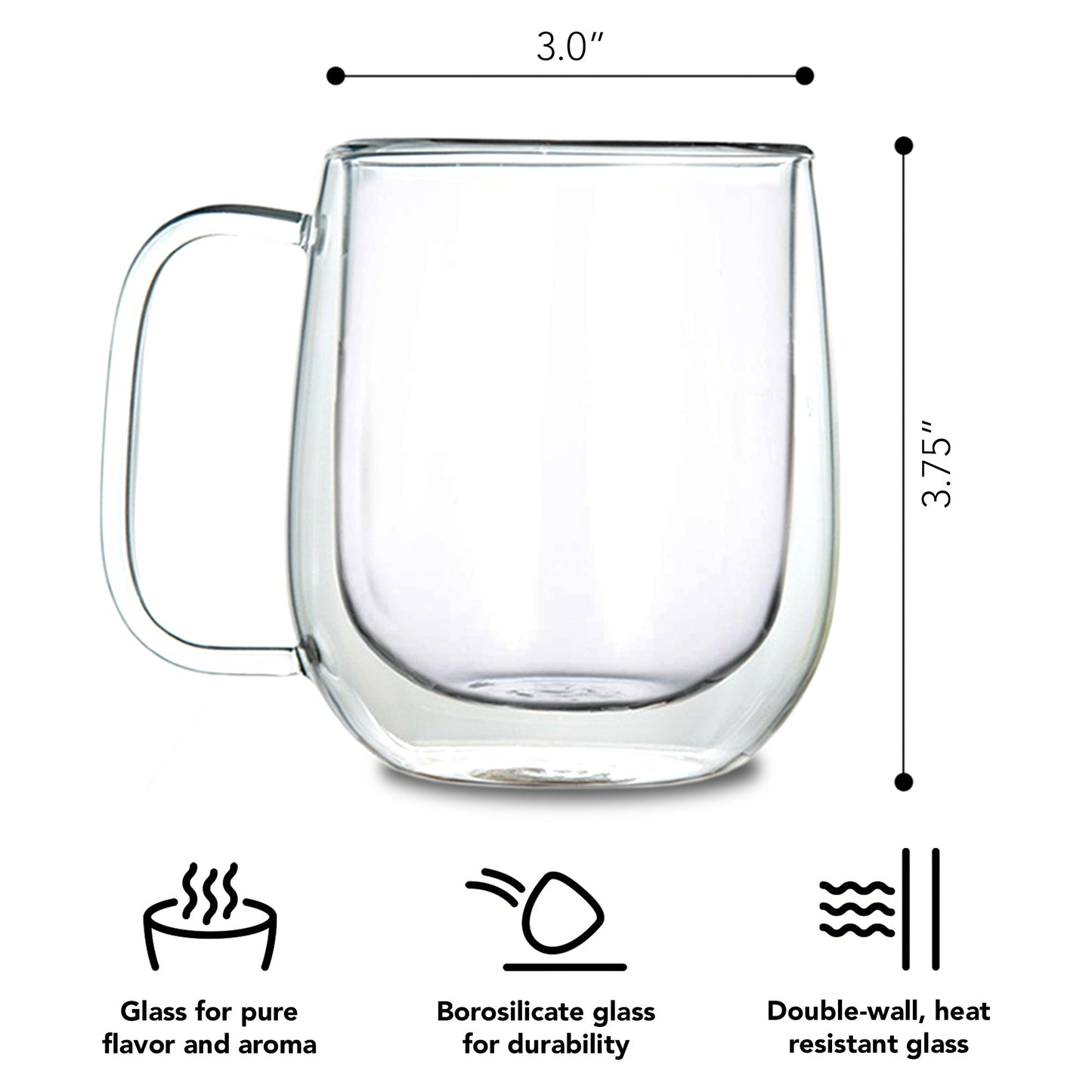 Glass French press coffee bundle - borosilicate French press gift set