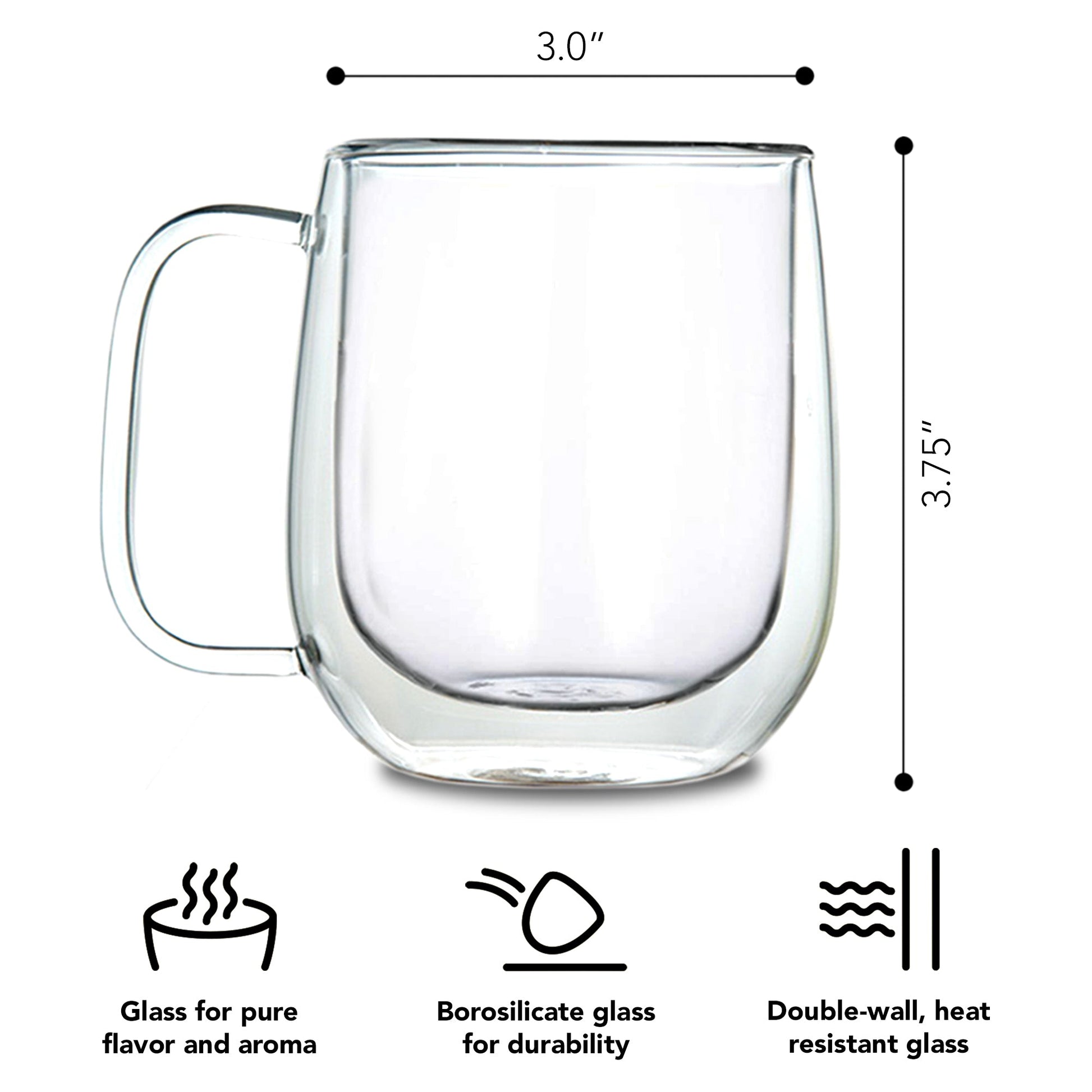Glass French press coffee bundle - borosilicate French press gift set
