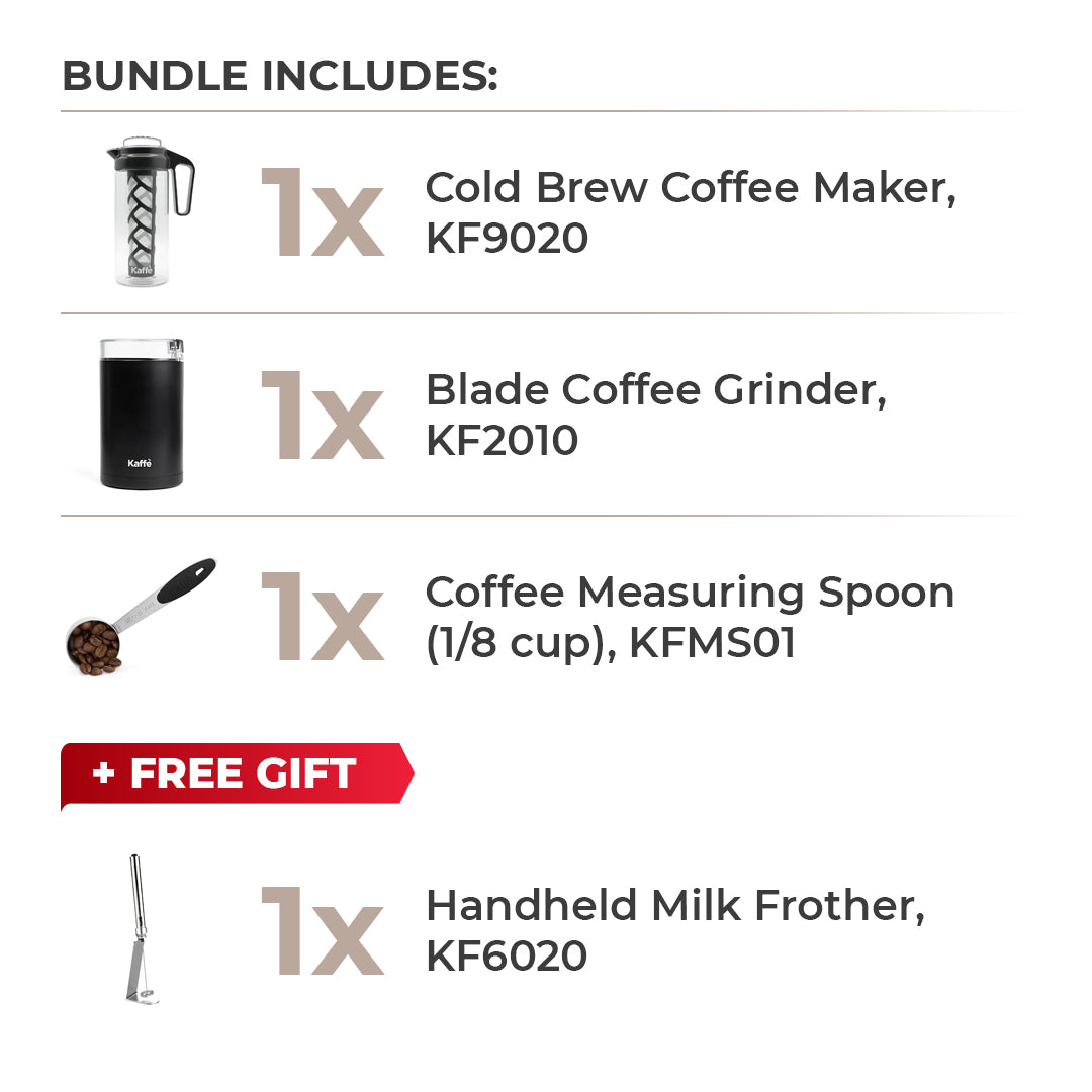 Cold brew coffee bundle black - complete cold brew maker kit