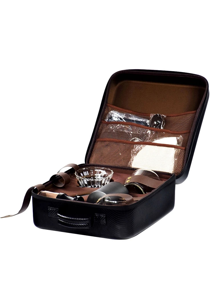 Luxury Coffee Gift Box Set Grinder Hand Pot Glass Drip Filter Household Coffee Coffee  Gift Coffeeware
