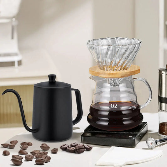 Coffee Drip Set Glass Filter Pot Coffee Maker Combination Hand Made Barista Tools Holiday Gift